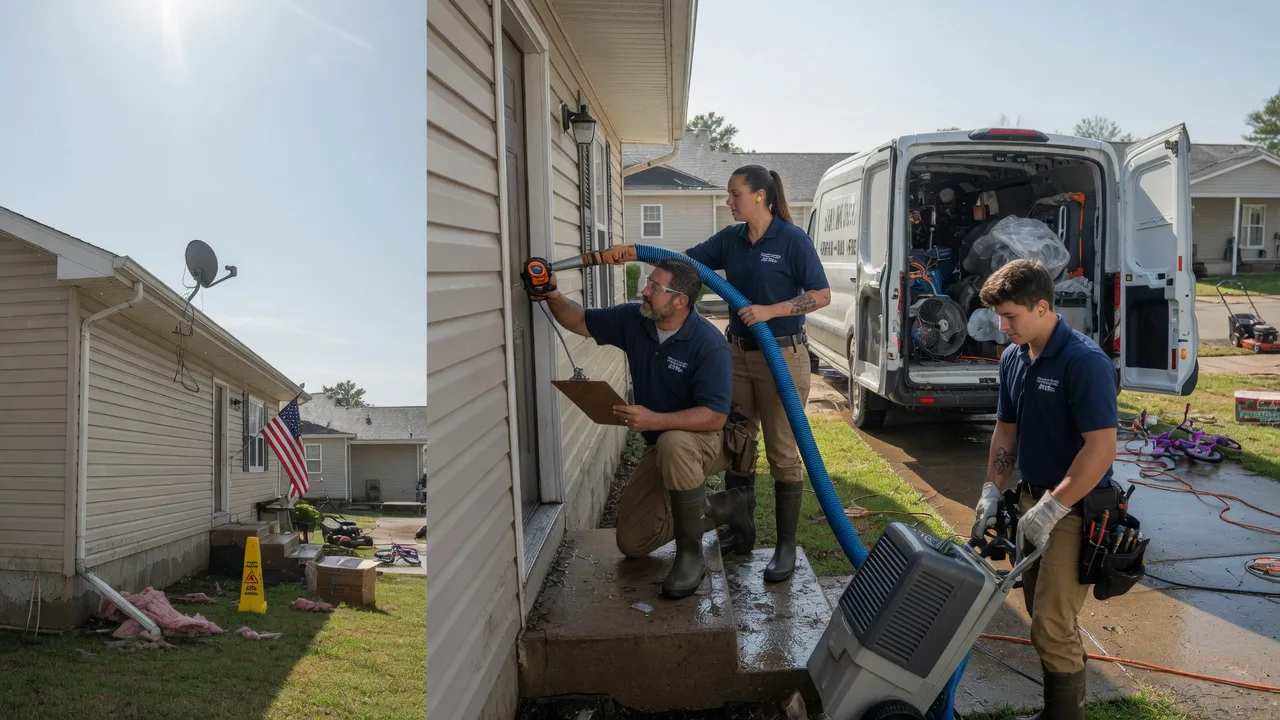 Ceiling Water Damage Restoration in Bonita, LA near me